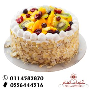 تورته صغير فواكه